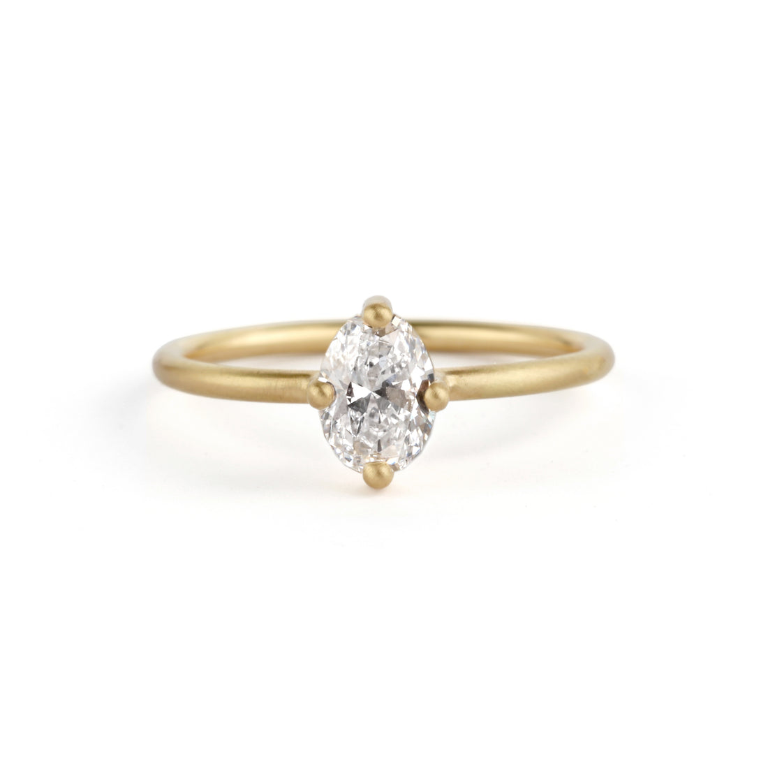  Diamond Oval Solo Ring by Shimell & Madden | The Cut London