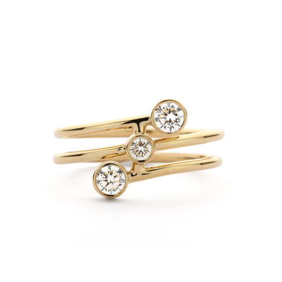 Shimell & Madden Modern Helix Trilogy Ring | The Cut London