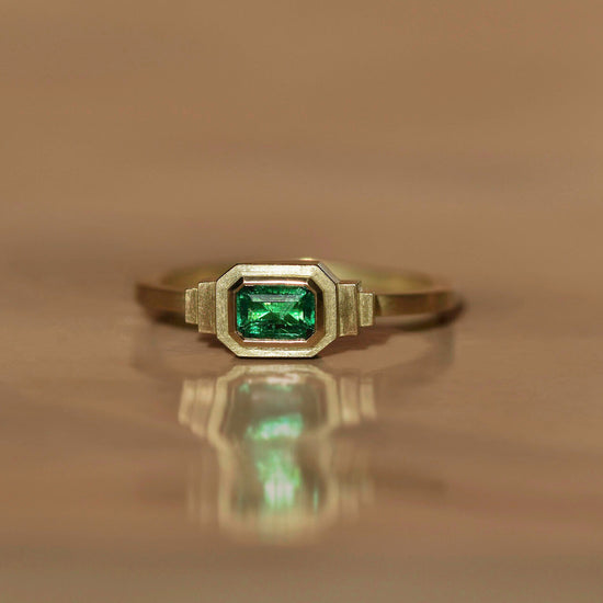 Shivani Chorwadia Emerald Strata Ring | The Cut London
