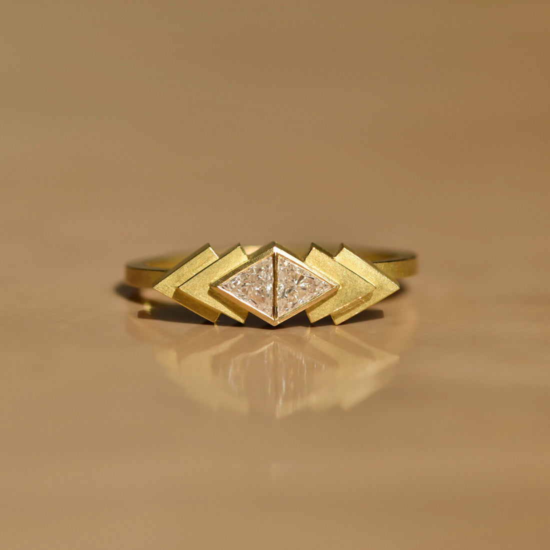  Trillion Cut Diamond Pichola Ring by Shivani Chorwadia | The Cut London