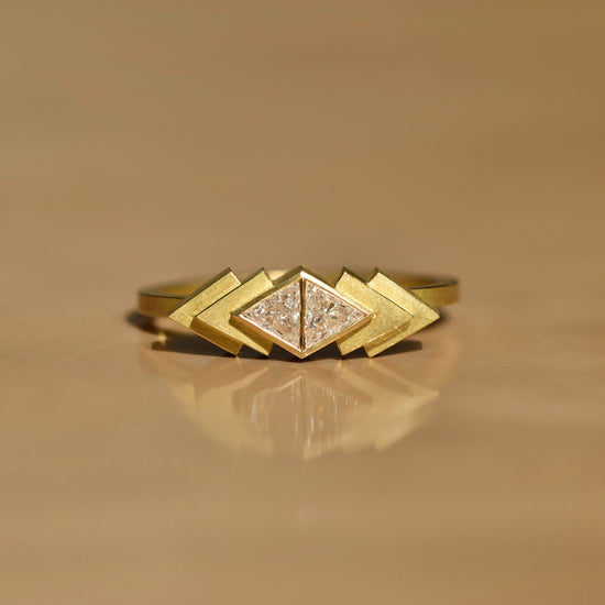 Shivani Chorwadia Trillion Cut Diamond Pichola Ring | The Cut London