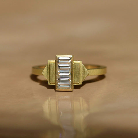 Shivani Chorwadia Strata Stacked Diamond Ring